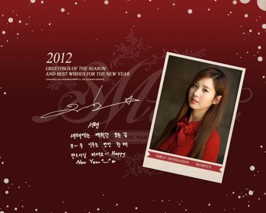 [02-01-2012] SNSD gửi tặng lời chúc năm mới tới SONEs! Newyearsseohyun
