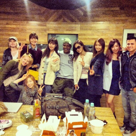 snsd with ricky luna and sean garret